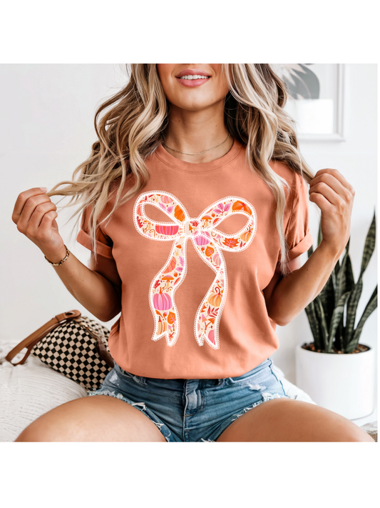 Autumn Pumpkin Bow