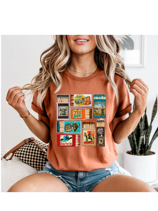 Western Matchbox Collage
