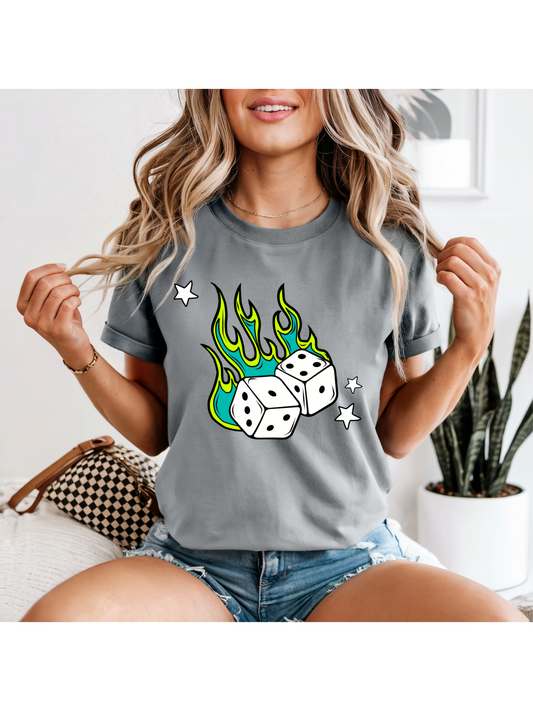 Flame Dice T-Shirt