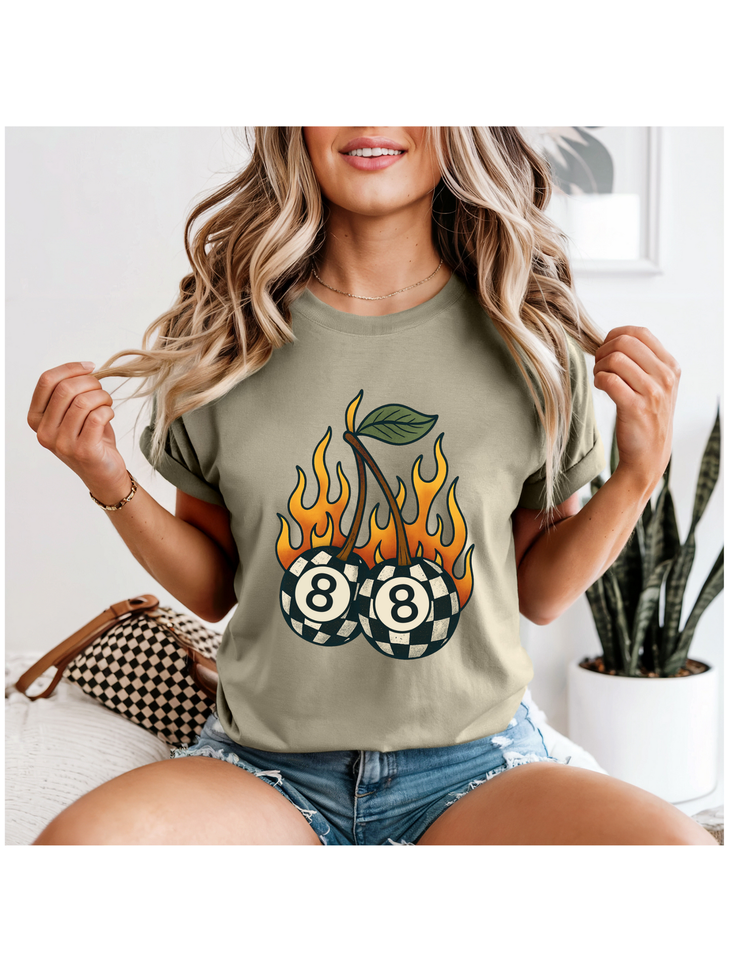 Checkered Flame 8-ball Cherries