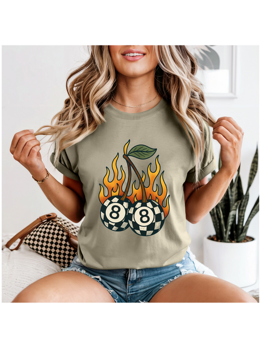 Checkered Flame 8-ball Cherries