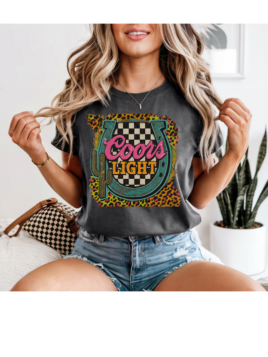 Coors Light Western Checkered Design