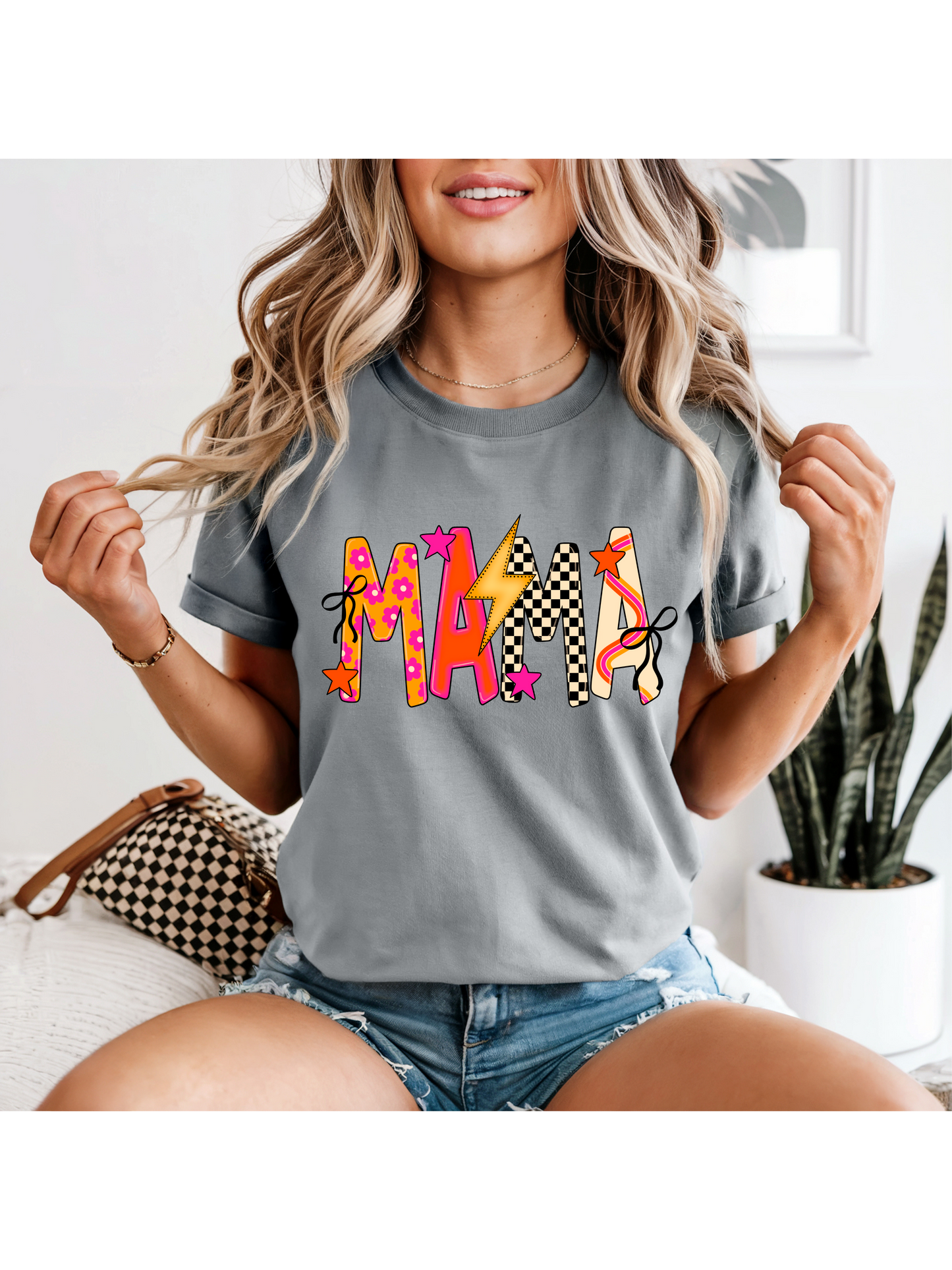 Checkered Mama T-Shirt