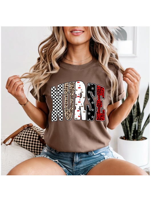 Checkered and Leopard NURSE