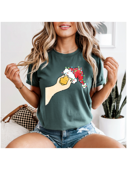 Goose with Holiday Hat