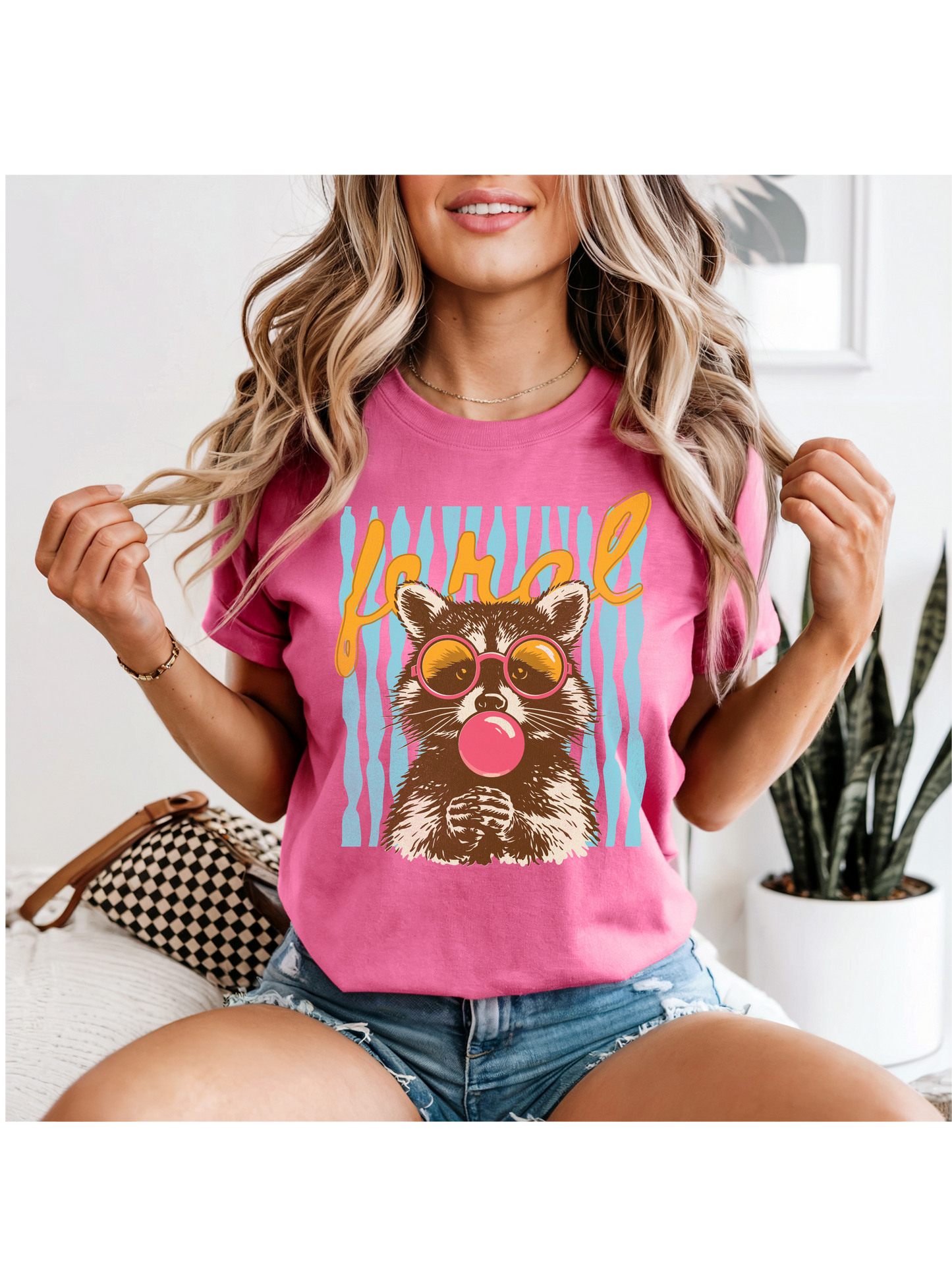Stripped Feral Racoon