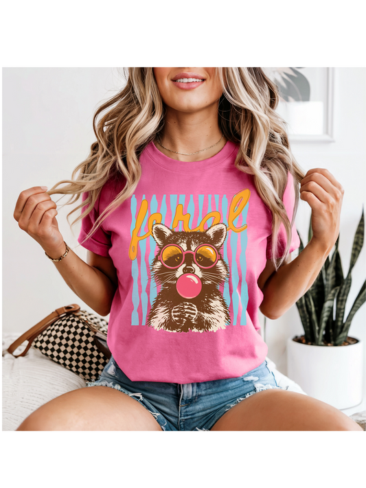 Stripped Feral Racoon