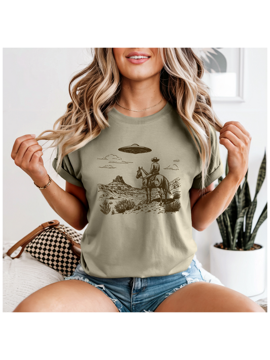 Cowboy Desert UFO