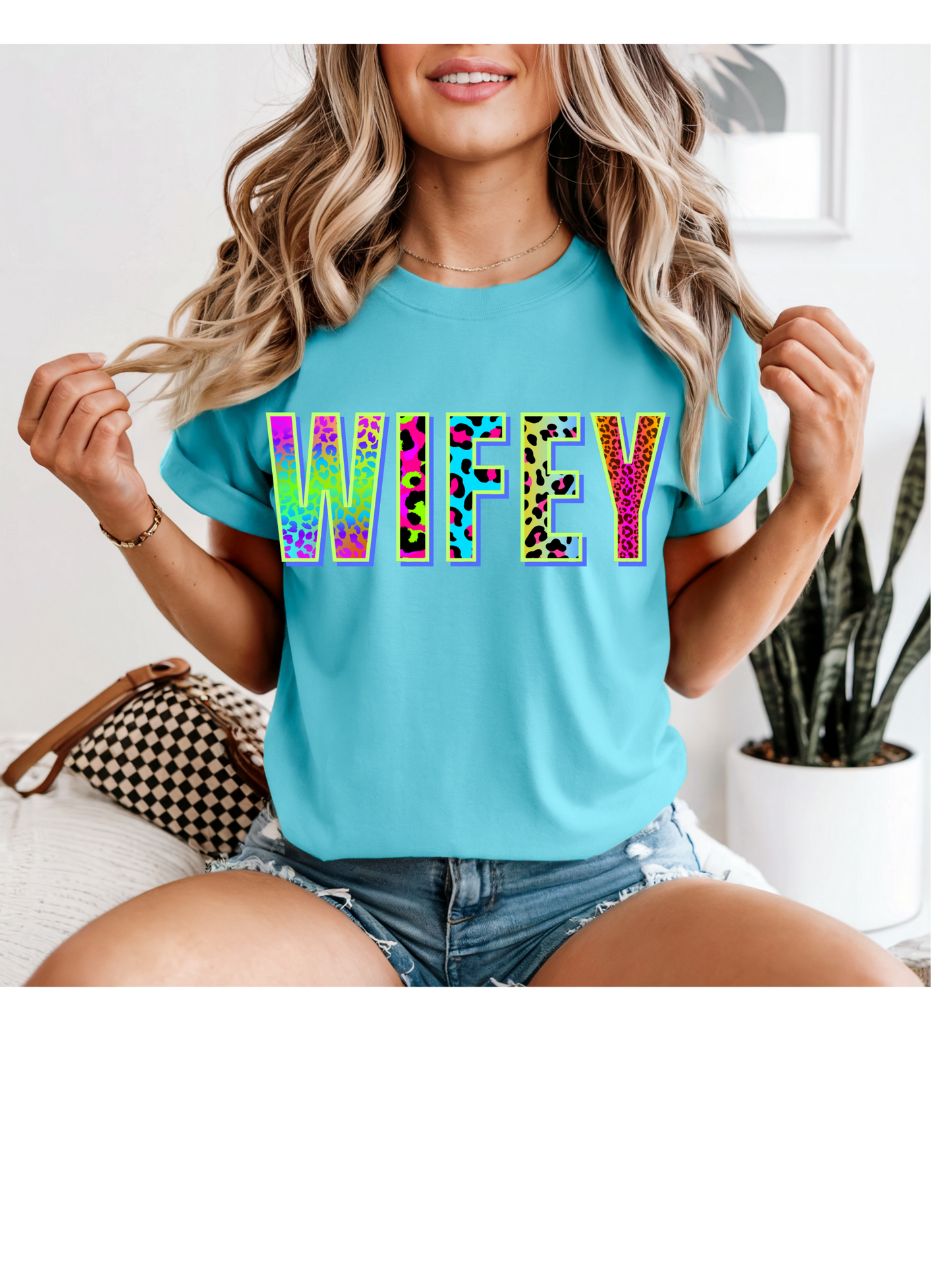 Neon Leopard Wifey