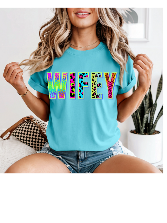 Neon Leopard Wifey