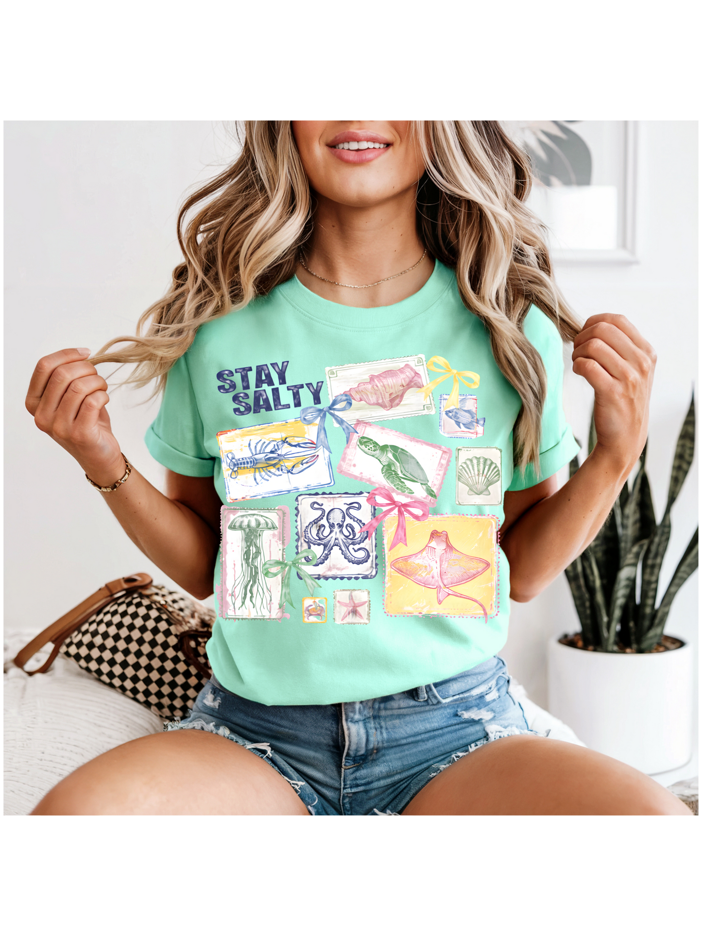 Stay Salty Stamp Collage