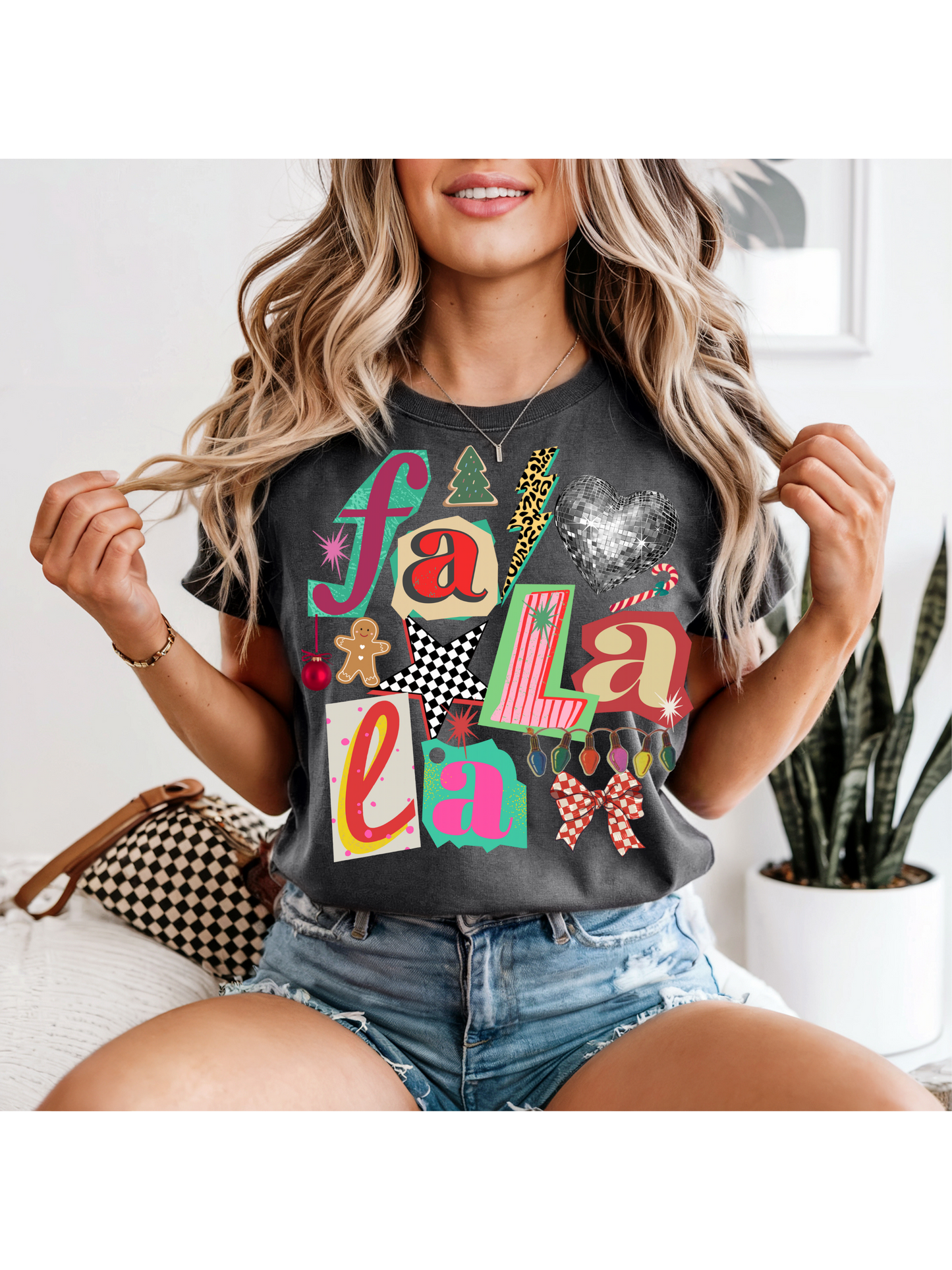 Colorful Fa la la la Collage